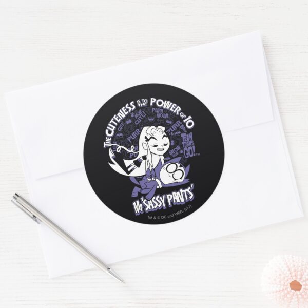 Teen_Titans_Go!___Starfire_&_Mr_Sassy_Pants_Classic_Round_Sticker_3 Teen Titans Go Starfire Mr Sassy Pants Classic Round Sticker