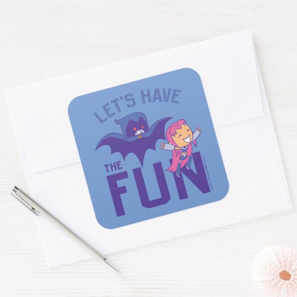 Teen_Titans_Go!___Starfire_&_Raven__Have_The_Fun__Square_Sticker_3 Teen Titans Go Starfire Raven Have The Fun Square Sticker
