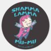 Teen Titans Go Starfire Shamma Lamma Mu Mu Classic Round Sticker