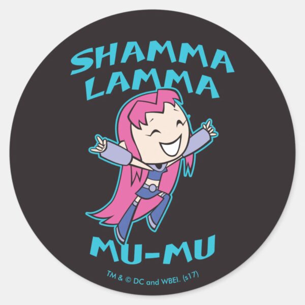 Teen_Titans_Go!___Starfire__Shamma_Lamma_Mu-Mu__Classic_Round_Sticker_1 Teen Titans Go Starfire Shamma Lamma Mu Mu Classic Round Sticker