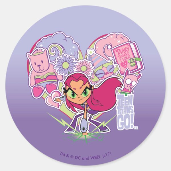 Teen_Titans_Go!___Starfire's_Heart_Punch_Graphic_Classic_Round_Sticker_1 Teen Titans Go Starfires Heart Punch Graphic Classic Round Sticker