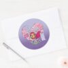 Teen Titans Go Starfires Heart Punch Graphic Classic Round Sticker