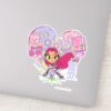 Teen Titans Go Starfires Heart Punch Graphic Sticker