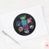 Teen_Titans_Go!___Titans_Head_Pattern_Classic_Round_Sticker_3 Teen Titans Go Titans Head Pattern Classic Round Sticker