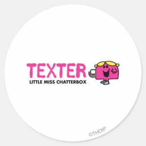 Texter Classic Round Sticker