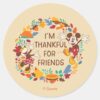 Thanksgiving_Joy_with_Mickey_and_Minnie_Classic_Round_Sticker_1 Thanksgiving Joy With Mickey And Minnie Classic Round Sticker