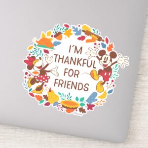 Thanksgiving Joy With Mickey And Minnie Sticker