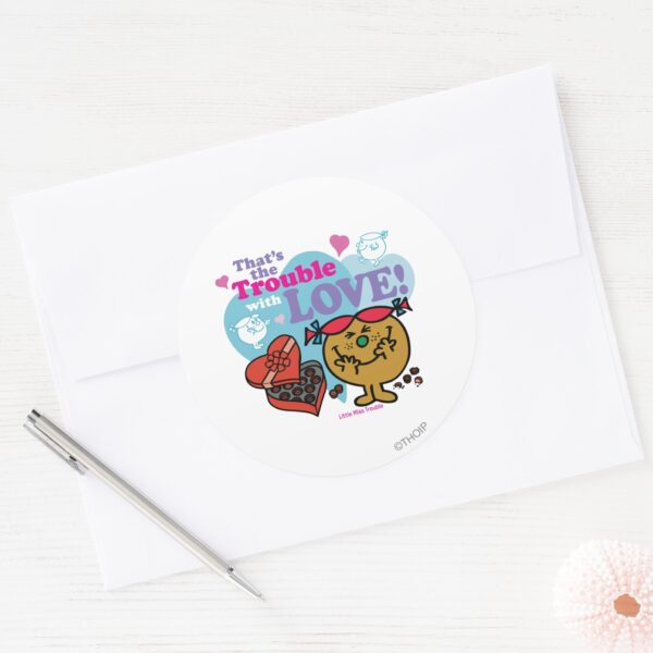That's_the_Trouble_with_Love!_Classic_Round_Sticker_3 Thats The Trouble With Love Classic Round Sticker