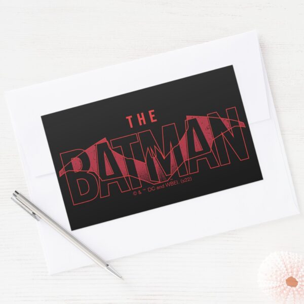 The_Batman_Bat_Overlaid_Logo_Rectangular_Sticker_3 The Batman Bat Overlaid Logo Rectangular Sticker