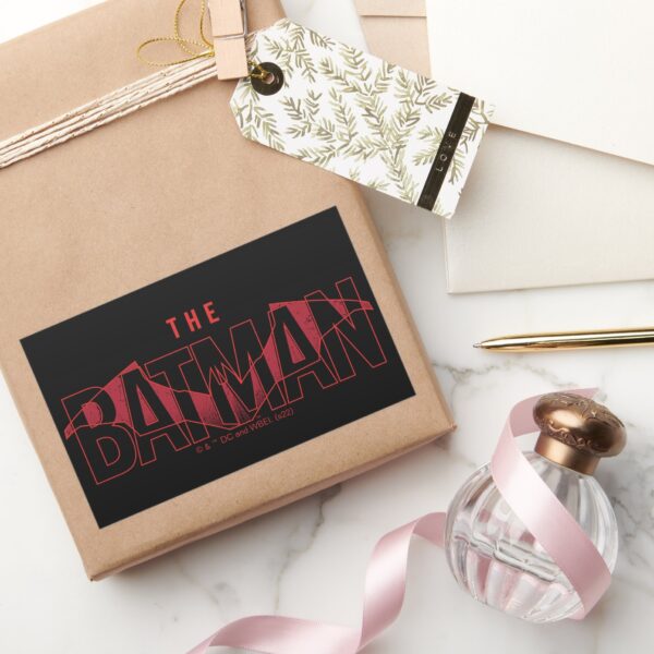 The_Batman_Bat_Overlaid_Logo_Rectangular_Sticker_5 The Batman Bat Overlaid Logo Rectangular Sticker