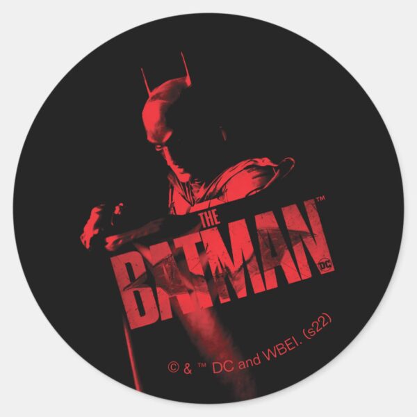 The_Batman_Cape_&_Logo_Classic_Round_Sticker_1 The Batman Cape Logo Classic Round Sticker