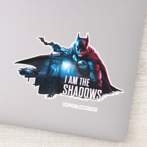 The Batman Character Graphic I Am The Shadows Sticker