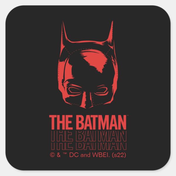 The_Batman_Cowl_Logo_Square_Sticker_1 The Batman Cowl Logo Square Sticker