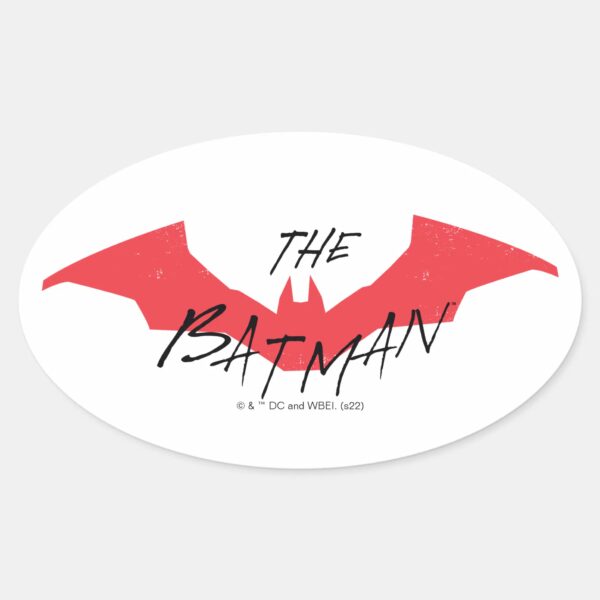 The_Batman_Handwritten_Bat_Logo_Oval_Sticker_1 The Batman Handwritten Bat Logo Oval Sticker
