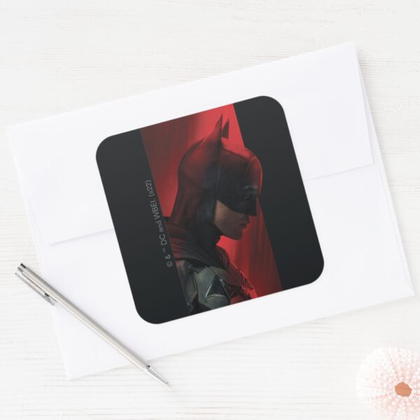 The_Batman_Red_Bar_Profile_Square_Sticker_3 The Batman Red Bar Profile Square Sticker