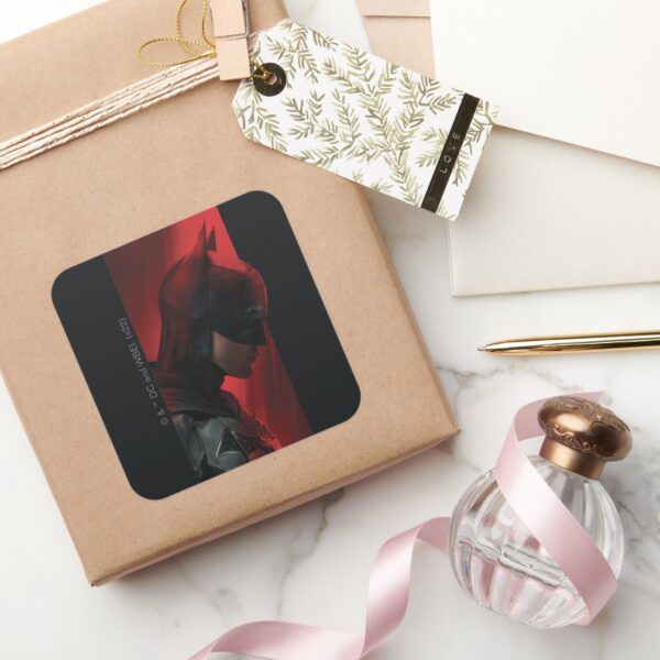 The_Batman_Red_Bar_Profile_Square_Sticker_5 The Batman Red Bar Profile Square Sticker