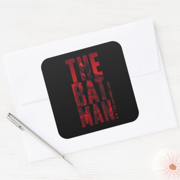 The_Batman_Typography_Cutout_Square_Sticker_3 The Batman Typography Cutout Square Sticker