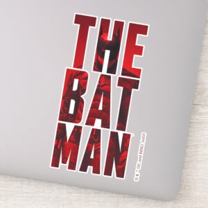 The Batman Typography Cutout Sticker