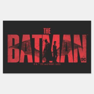 The_Batman_&_Catwoman_Logo_Rectangular_Sticker_1 The Batman Catwoman Logo Rectangular Sticker