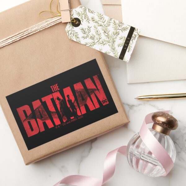 The_Batman_&_Catwoman_Logo_Rectangular_Sticker_5 The Batman Catwoman Logo Rectangular Sticker