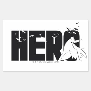 The Batman Hero Graphic Rectangular Sticker