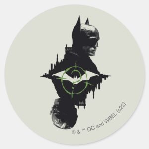 The_Batman_&_The_Riddler_Dual_Character_Graphic_Classic_Round_Sticker_1 The Batman The Riddler Dual Character Graphic Classic Round Sticker