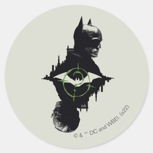 The_Batman_&_The_Riddler_Dual_Character_Graphic_Classic_Round_Sticker_1 The Batman The Riddler Dual Character Graphic Classic Round Sticker