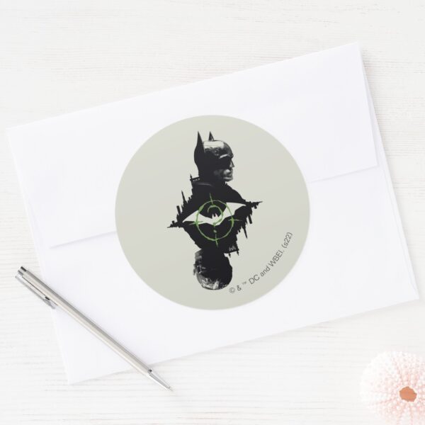 The_Batman_&_The_Riddler_Dual_Character_Graphic_Classic_Round_Sticker_3 The Batman The Riddler Dual Character Graphic Classic Round Sticker