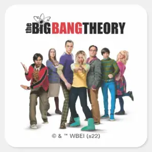 The Big Bang Theory Characters Square Sticker