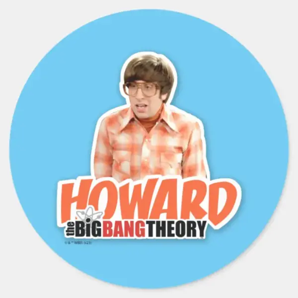 The_Big_Bang_Theory___Howard_Classic_Round_Sticker_1 The Big Bang Theory Howard Classic Round Sticker
