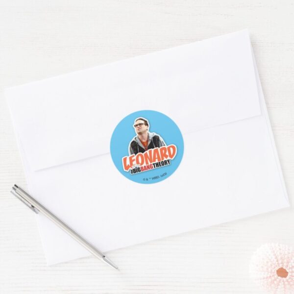 The_Big_Bang_Theory___Leonard_Classic_Round_Sticker_3 The Big Bang Theory Leonard Classic Round Sticker