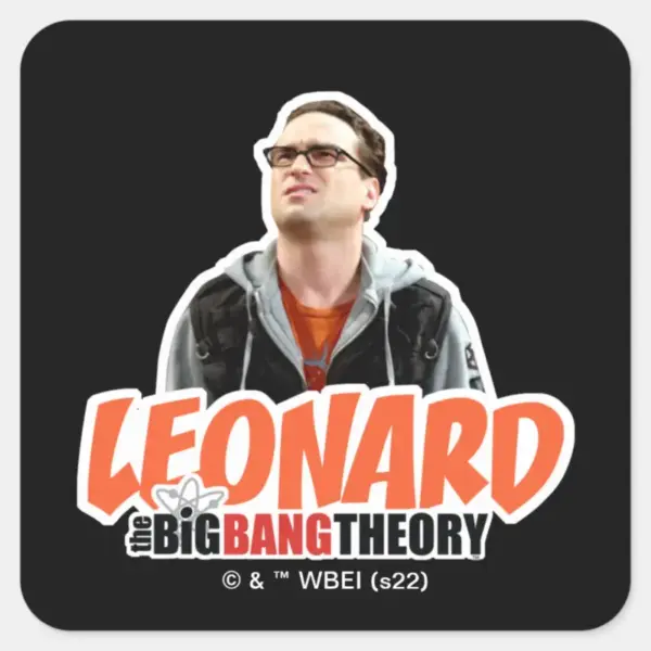The_Big_Bang_Theory___Leonard_Square_Sticker_1 The Big Bang Theory Leonard Square Sticker