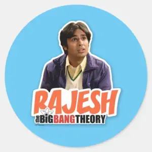 The Big Bang Theory Rajesh Classic Round Sticker