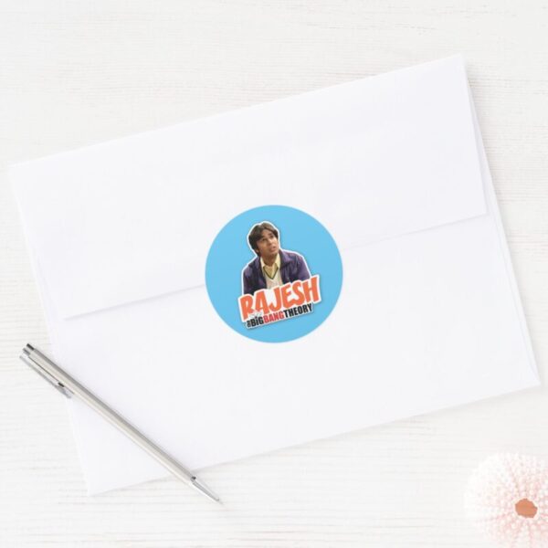 The_Big_Bang_Theory___Rajesh_Classic_Round_Sticker_3 The Big Bang Theory Rajesh Classic Round Sticker