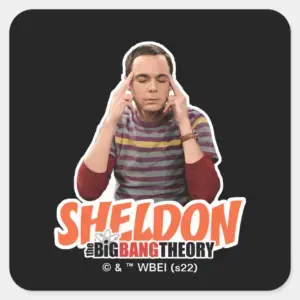 The Big Bang Theory Sheldon Square Sticker