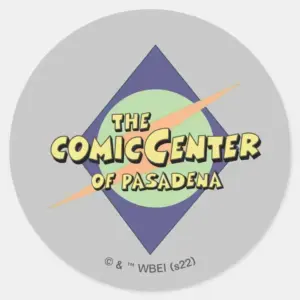 The Comic Center Of Pasadena Classic Round Sticker