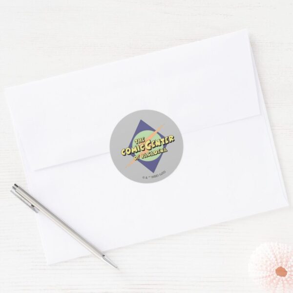 The_Comic_Center_of_Pasadena_Classic_Round_Sticker_3 The Comic Center Of Pasadena Classic Round Sticker