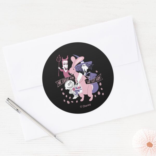 The_Easter_Bunny___We_Got_Him_Classic_Round_Sticker_3 The Easter Bunny We Got Him Classic Round Sticker