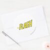 The_Flash_Logo_Yellow_Classic_Round_Sticker_3 The Flash Logo Yellow Classic Round Sticker