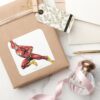 The Flash Lunging Square Sticker