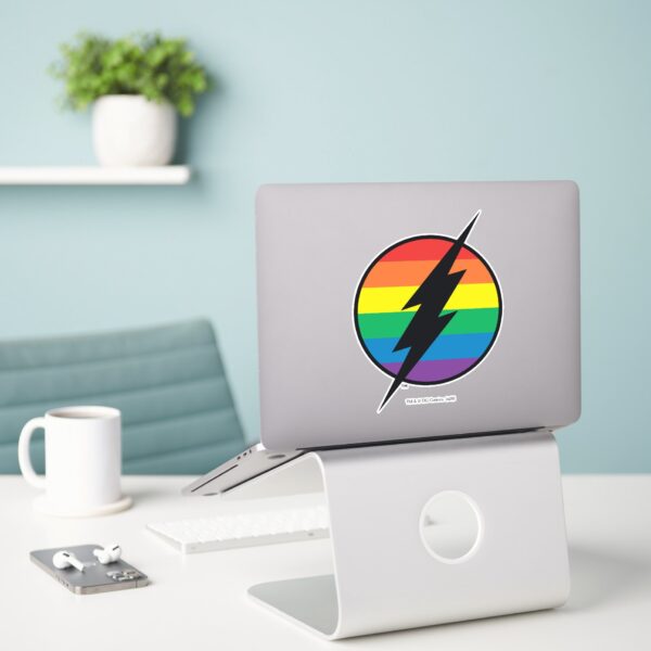 The_Flash_Rainbow_Logo_Sticker_3 The Flash Rainbow Logo Sticker