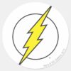 The_Flash___Lightning_Bolt_Classic_Round_Sticker_1 The Flash Lightning Bolt Classic Round Sticker