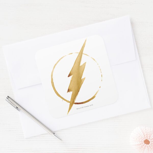 The_Flash___Yellow_Chest_Emblem_Square_Sticker_3 The Flash Yellow Chest Emblem Square Sticker