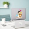 The Flintstones Betty Kissing Barney Sticker