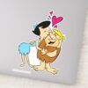 The Flintstones Betty Kissing Barney Sticker