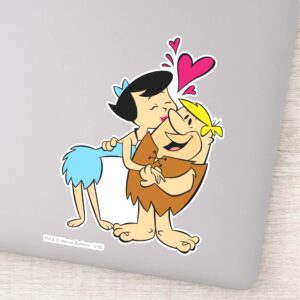 The Flintstones Betty Kissing Barney Sticker