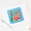 The Flintstones Birthday Party Square Sticker