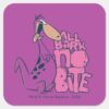 The Flintstones Dino All Bark No Bite Square Sticker