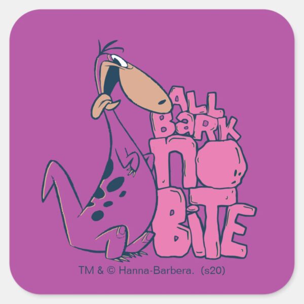 The_Flintstones___Dino_-_All_Bark_No_Bite_Square_Sticker_1 The Flintstones Dino All Bark No Bite Square Sticker