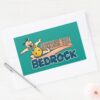 The Flintstones Fred Greetings From Bedrock Rectangular Sticker